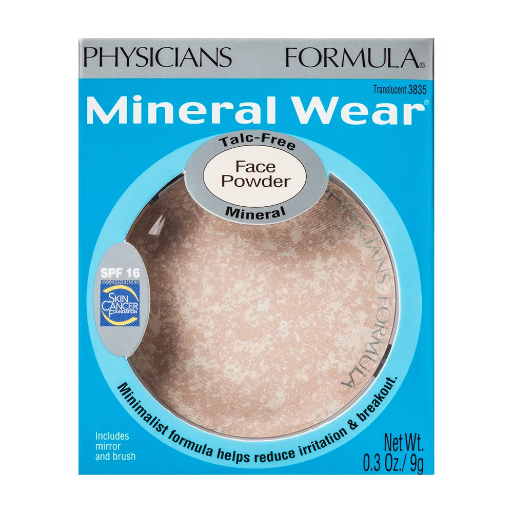 Physicians Formula Mineral Wear Pressed Powder Talc FrOe Light Beige, 0.3 Oz